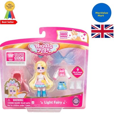 Bezaubernde 3 Zoll Lichterfee Puppe mit 9 Modefiguren & Spielartikel - Alter 5+