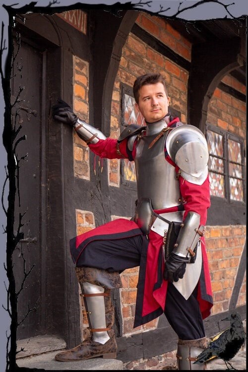 Mittelalter Larp Stahl Vollrüstung - Abtrünniger Renegade - männlich  Epic Ar