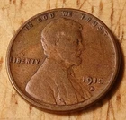 Lincoln Wheat Cent 1913 S VG ++#26