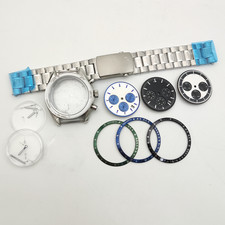 40mm Stainless Steel Watch Case Watch Strap Watch Dail Set For VK63 Movement