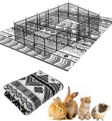 91'' X 63'' Extra Large Cage Liners for Rabbits Washable Rabbit Pad Large Bunny...