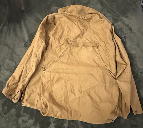 Chaqueta de Caza Duxbak XL De Colección Marrón Tostado Lona Gamuza Hecha en EE. UU. - Imagen 3 de 3