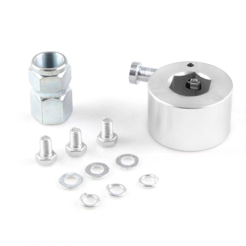 1 Set Silver Steering Wheel Quick Release Disconnect Hub 3/4"Shaft Size Aluminum - Picture 10 of 14