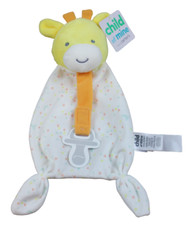 Child of Mine Giraffe Plush Pacifier Holder Lovey Security Blanket Baby NWT