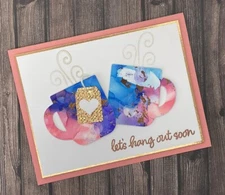 Stampin’ Up Card Kit - Coffee, Tea, Let’s Hang Out Soon, Copper & Alcohol Inks