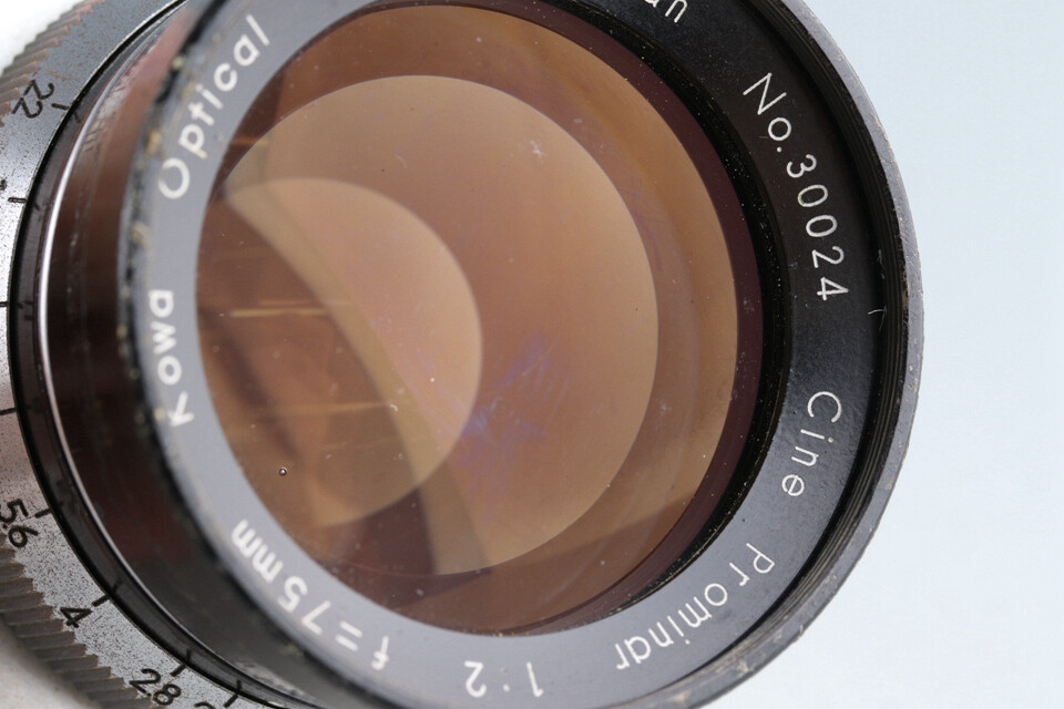 Kowa Optical Works Cine Prominar 40mm F/2 + 75mm F/2 + 100mm F/2.3 #43360 K