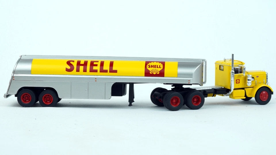 Brekina Peterbilt 281 & Gasoline Tanker #85762 '50s-'70s HO, Shell 1/87 - Image 3 of 4