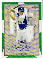 Jack Bulger 2019 Leaf Perfect Game Classic GREEN WAVE AUTO /4 Dematha Catholic