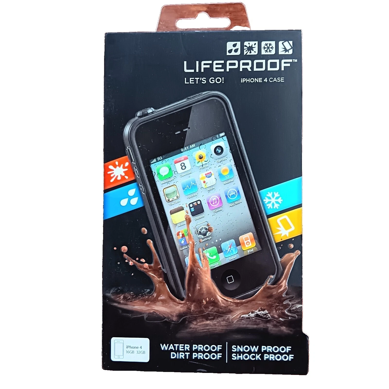LifeProof Estuches, fundas y cubiertas para negro para iPhone 4