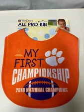 Clemson Tigers 2018 NCAA National Champion Orange Infant Bib By WinCraft