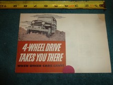 1951 Willys Jeep Station Wagon Sales Brochure Original Dealership Mailer 1951 Willys Jeep Station Wagon Sales Brochure Original Dealership Mailer
