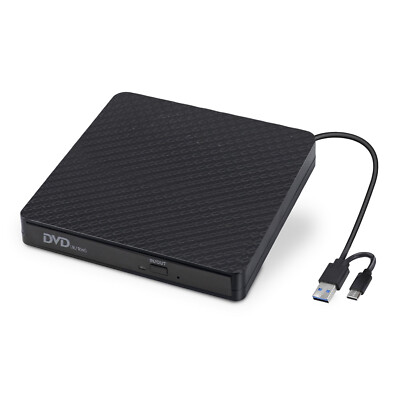 Externes DVD Laufwerk USB 3.0 Type-C Brenner CD DVD-RW Brenner für PC Laptop Mac