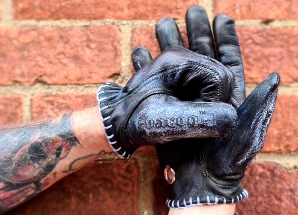 SVAROG MOTORCYCLE BIKER SHANKS GLOVES OLDSCHOOL Harley, Chopper 