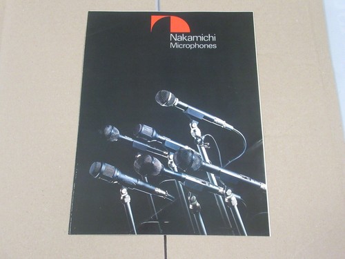 Nakamichi Microphones Vintage Original Catalogue brochure