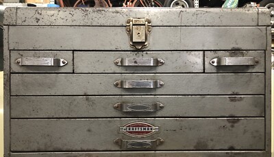 VTG 1950's CRAFTSMAN 6 DRAWER HERITAGE TOP MECHANICS TOOL CHEST