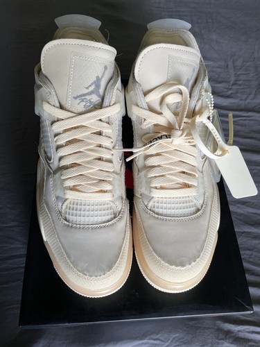 Air Jordan 4 Retro Off-White Sail Size 10.5 Women's, 9 Men's | eBay