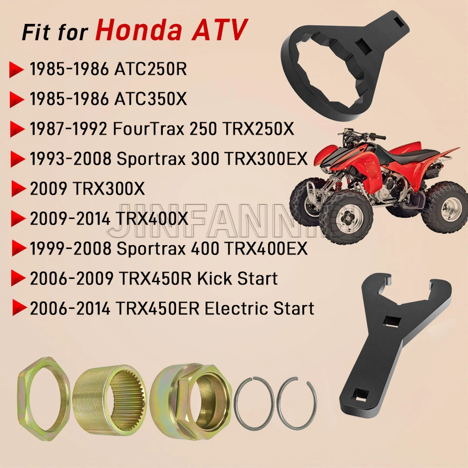 Herramienta de llave de eje y perno de tuerca de bloqueo de eje para Honda Sportrax 400 TRX400EX Foto 3 de 4