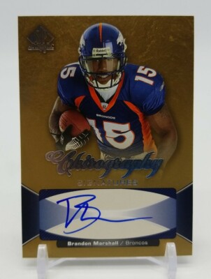2006 SP Authentic BRANDON MARSHALL Chirography Signatures RC Denver Broncos NFL