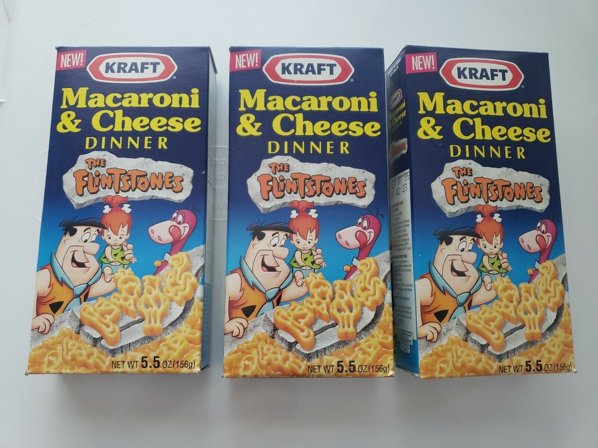 1993 flintstones 3 kraft macaroni and cheese pebbles fred Wilma