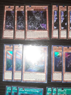 Danger Dark World Deck Core Snoww Goldd Jackalope Dealings Trade Virus  Yugioh | eBay