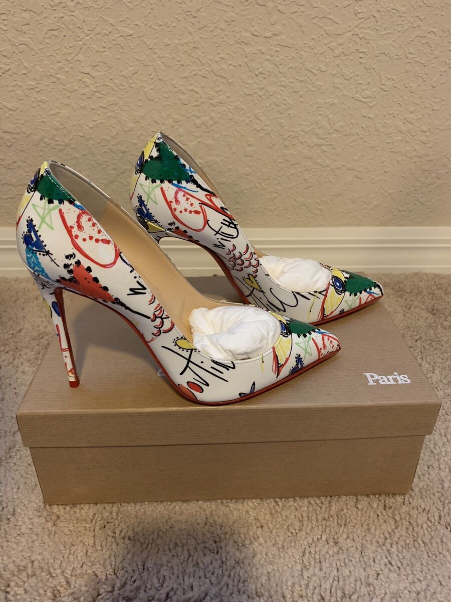 Christian Louboutin Pigalle Follies 36.5 Loubitag Graffiti Christian Louboutin Pigalle Follies 36.5 Loubitag Graffiti