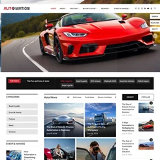 Automation News Website Design with Free VPS Web Hosting and Installation