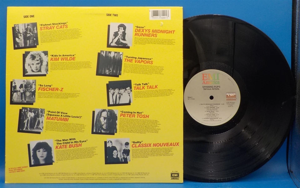 Stray Cats, Kim Wilde, Peter Tosh, Vapors, Talk Talk LP "Spinning Pups" NM BX13 Foto 2 de 2