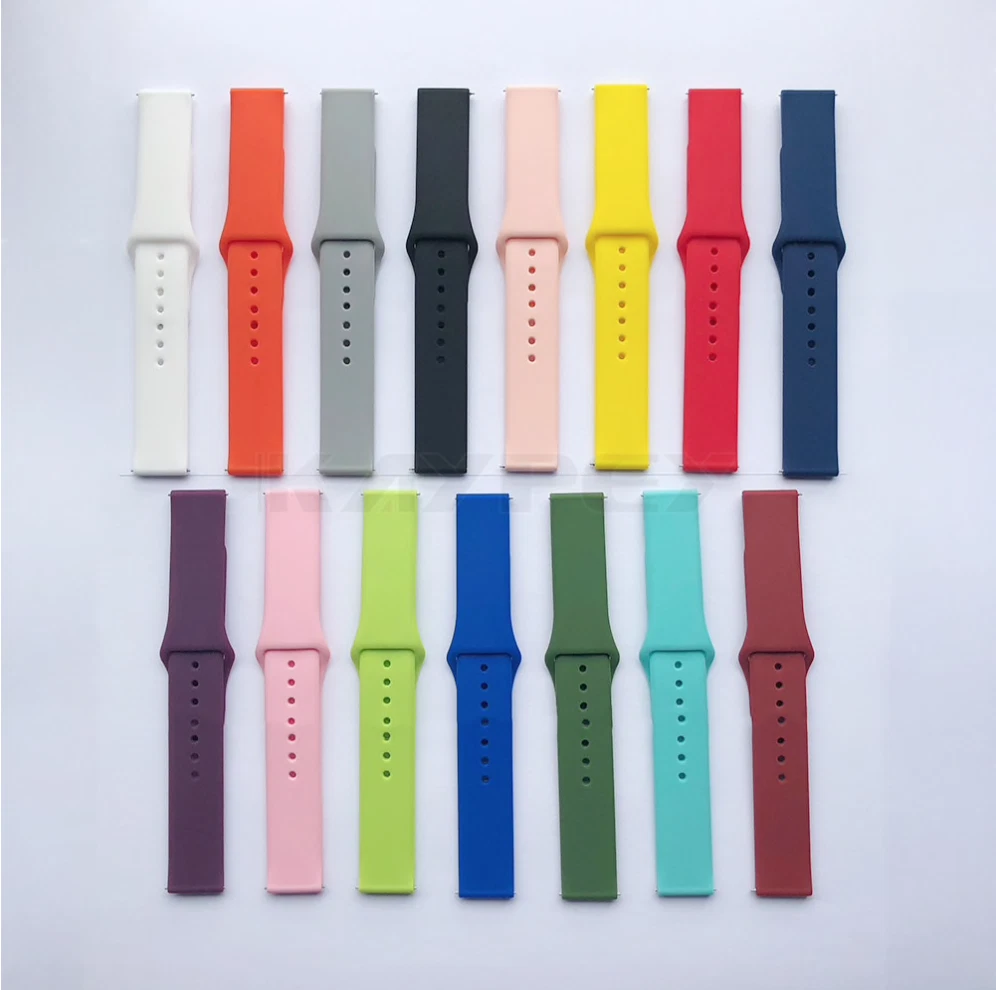 Correas de reloj inteligente para Amazfit GT, correas de reloj inteligente  de silicona suave de 20 mm para pulsera de reloj Amazfit GT Instalación sin  esfuerzo