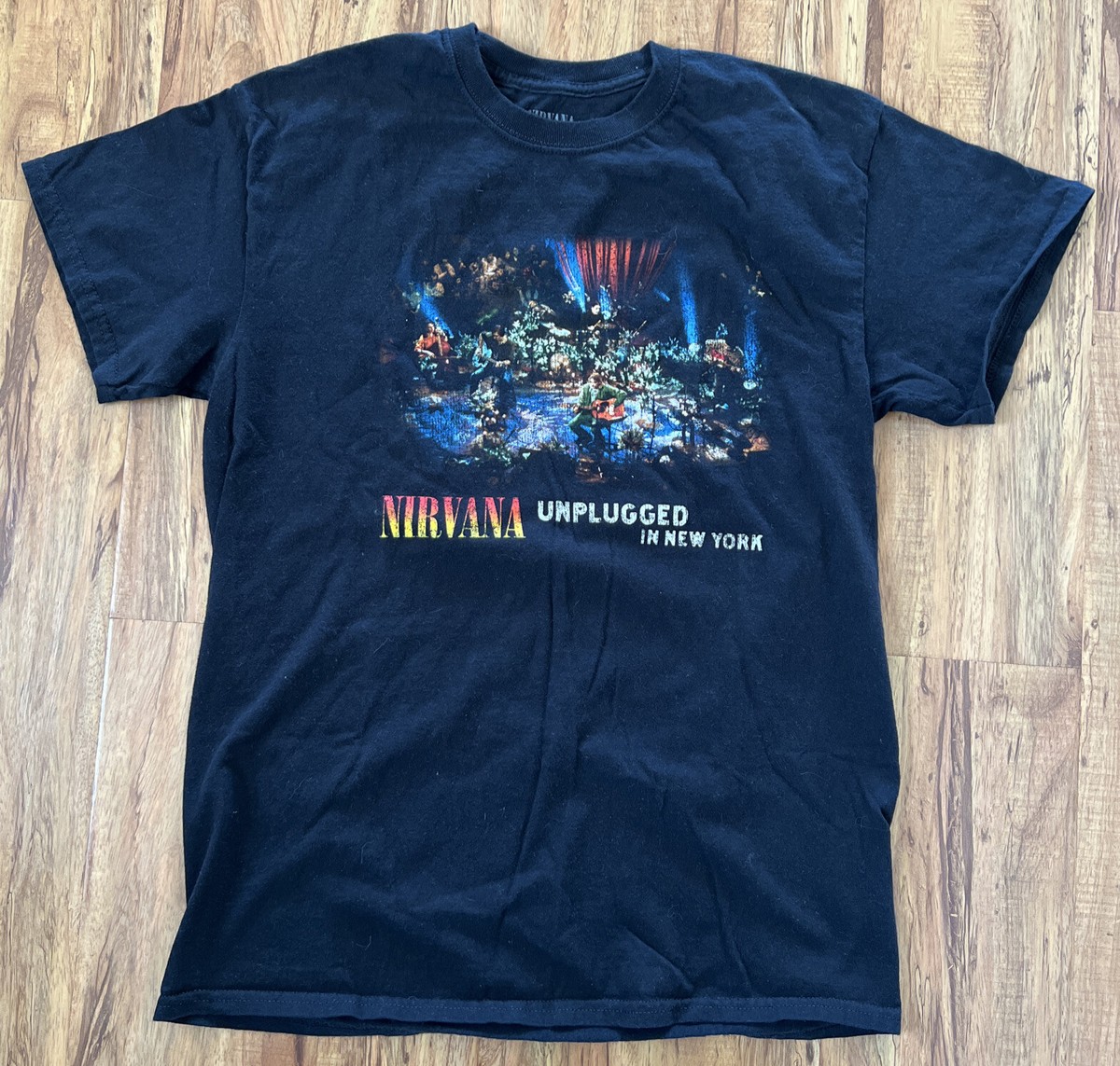 Nirvana T Shirt Unplugged In New York Size Med. Official Nirvana T Shirt Unplugged In New York Size Med. Official