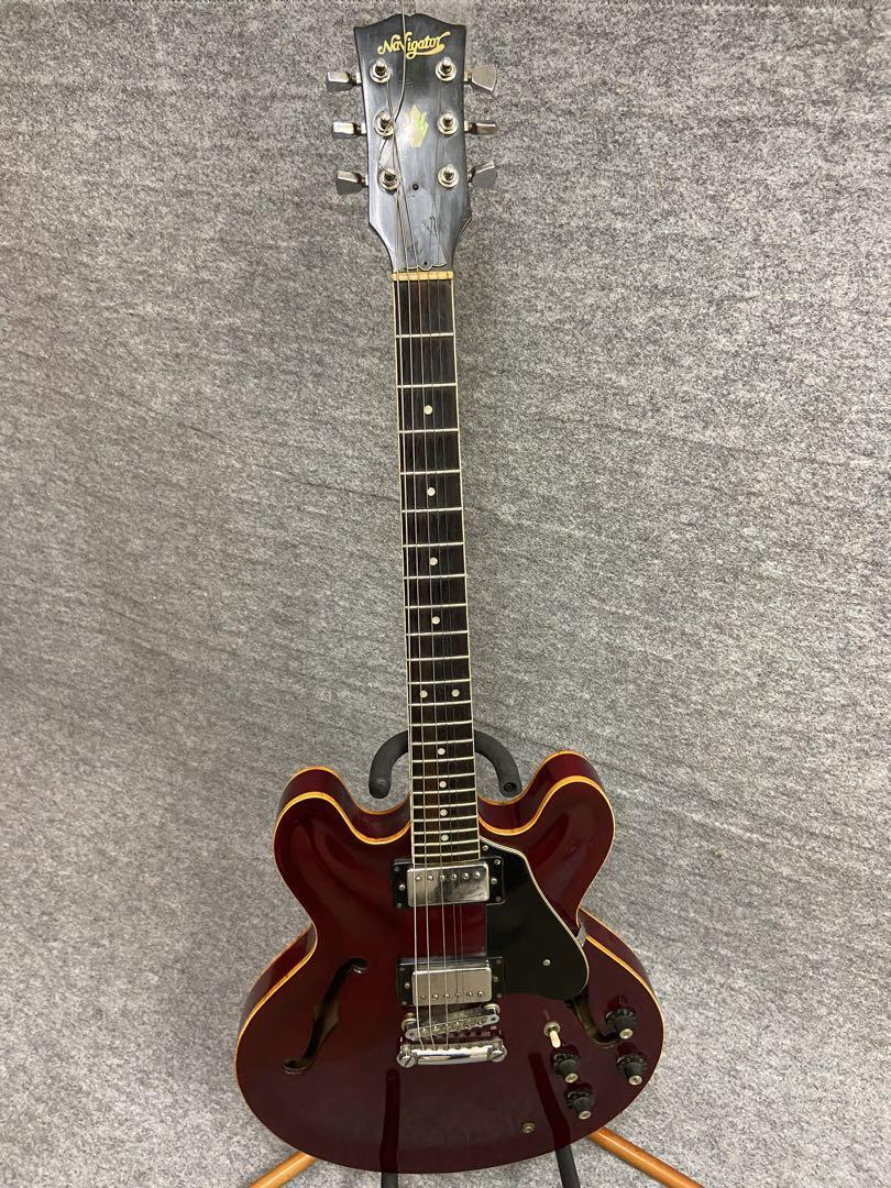 Semi Acoustic Electric Guitar Navigator ES335 Cherry Red with Hard 