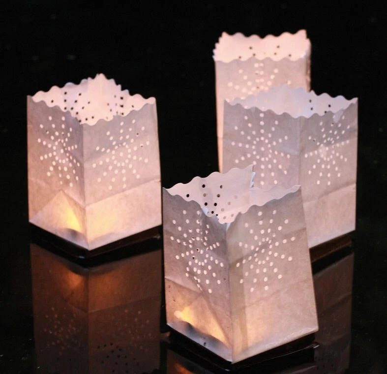 8 Lanterne Galleggianti Luminarie per Piscine Porta Candele Tea Light 2 x 4 PZ - Immagine 3 di 4