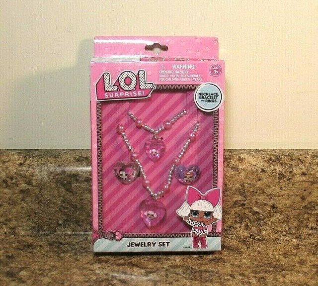 LOL Surprise Jewelry Set Necklace Bracelet Rings NEW eBay