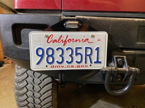HPC Hummer H2 license plate relocation bracket with LED light (Driver's SIde) - Picture 3 of 3