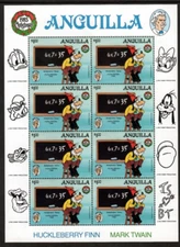 Anguilla 1986 - Disney - Goofy Christmas - Sheet of 8 Stamps Scott #654A - MNH