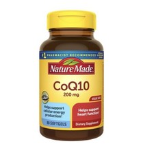 Nature Made CoQ10 200 mg 80 Softgels Exp:09/2027 
