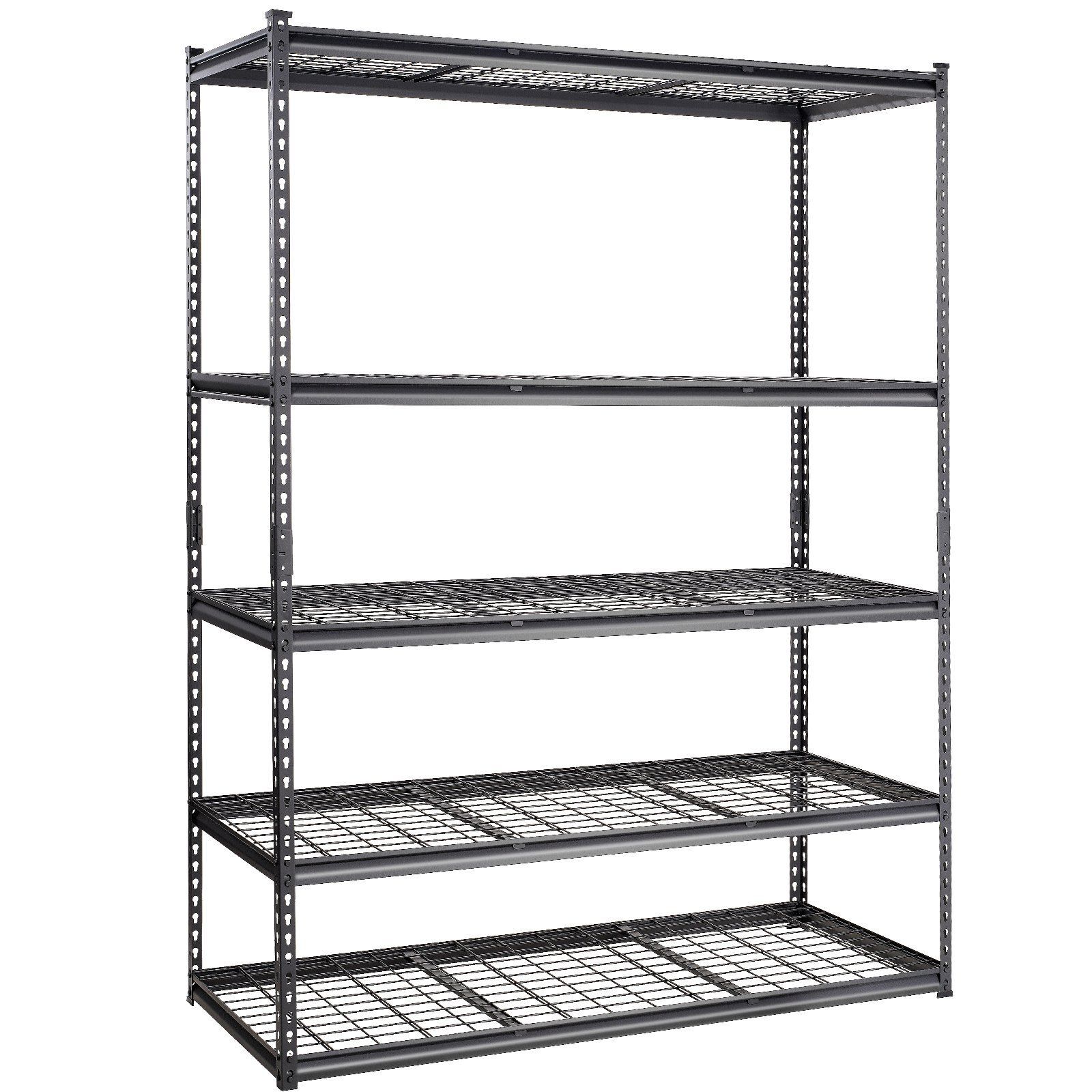 5-Tier Heavy Duty Storage Shelves - 2000lb Capacity 60