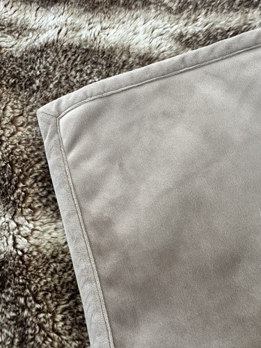 Pottery Barn Heavy Plush Brown Faux Fur Throw Blanket 50x60 Soft Cabin - Picture 4 of 9