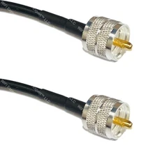 RG58 PL259 UHF Male to PL259 UHF Male Coaxial RF Cable USA-Ship Lot