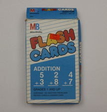 VTG Mathematics Addition Flash Cards 1987 Milton Bradley 50 Cards  Review