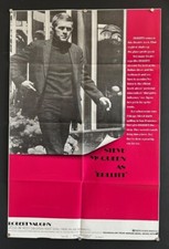 Bullitt Movie Poster Steve McQueen Jacqueline Bisset 1968    *Hollywood Posters*