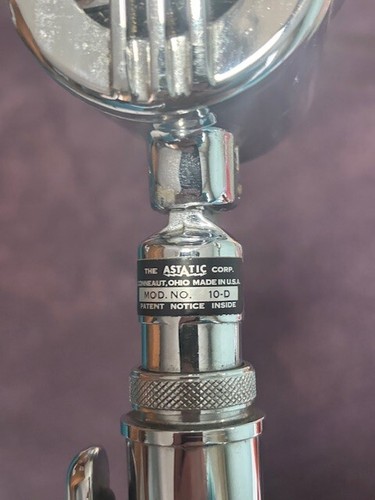 Vintage Astatic Microphone 10-D MICROPHONE-untested-nice original condition - Photo 8/10