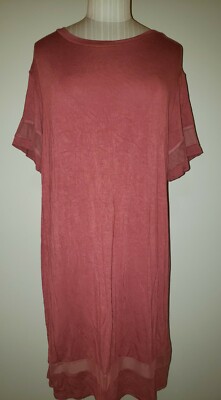 Rolla Coaster Women's Shift Dress Size Medium Light Pink/Salmon