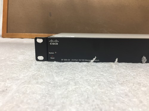 CISCO SF300-24 SRW224G4-K9 V01 24 PORT 10/100 Managed Network Switch Reset - Picture 2 of 6
