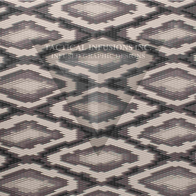 Kydex Infused Blk & White Snake Skin Print Appr 7 7/8'' x 7 7/8'' 