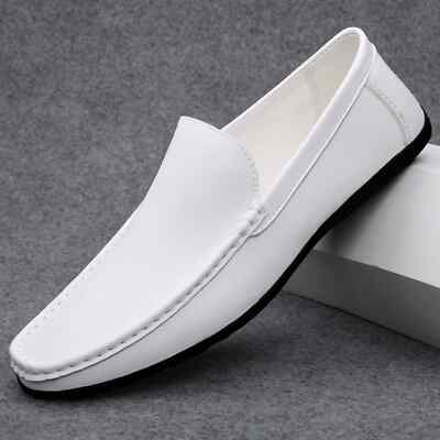 Men's Loafers Driving Moccasins Casual Shoes Leather Slip on Lightweight Shoes