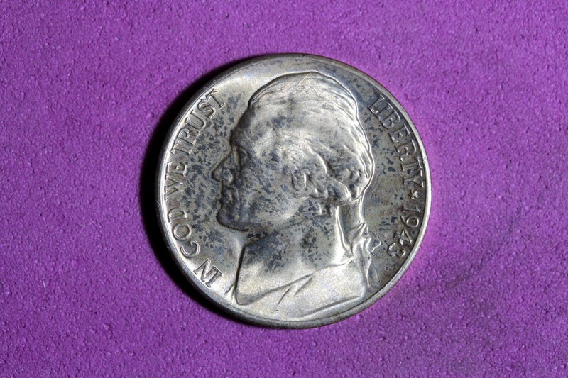 1943 D Jefferson War Nickel #M21236