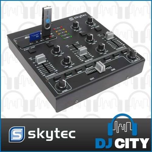 Skytec STM2250 DJ Music Mixer with USB/SD Card MP3 Player + Sound FX