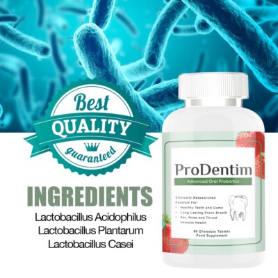 ProDentim - orale Probiotika für Männer & Frauen - 60 Kautabletten (bis zu 2 Monate)