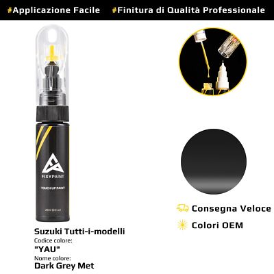 Touch Up Paint for Suzuki All Models Cod: YAU Dark Grey Met