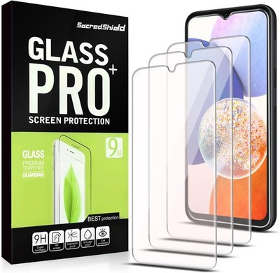 [3-Pack] Screen Protector for Samsung Galaxy A14 5G Tempered Glass, 9H clear 